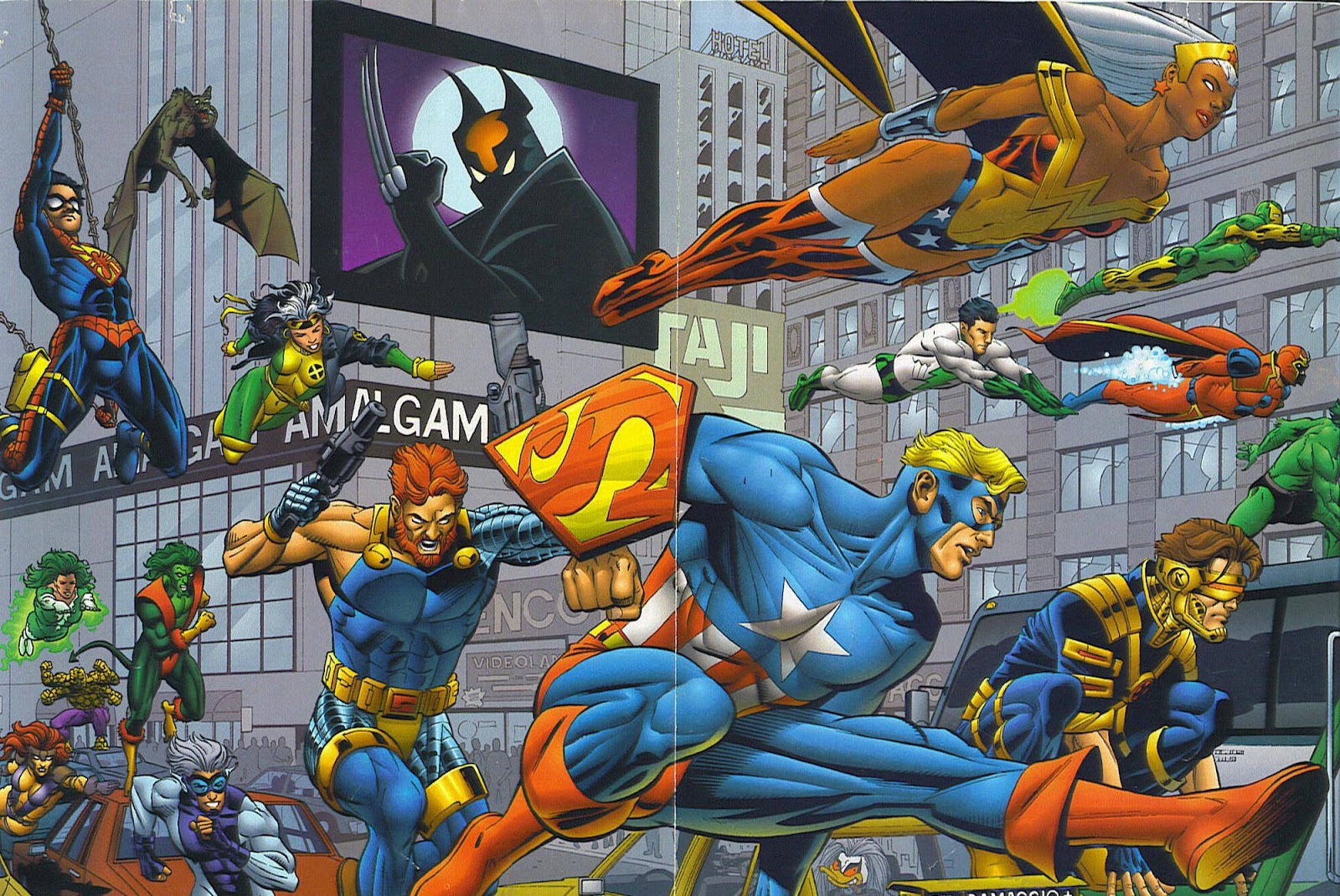 Dc Versus Marvel: The Amalgam Age Omnibus - By Peter David & Dan Jurgens &  Mark Waid & Various (hardcover) : Target